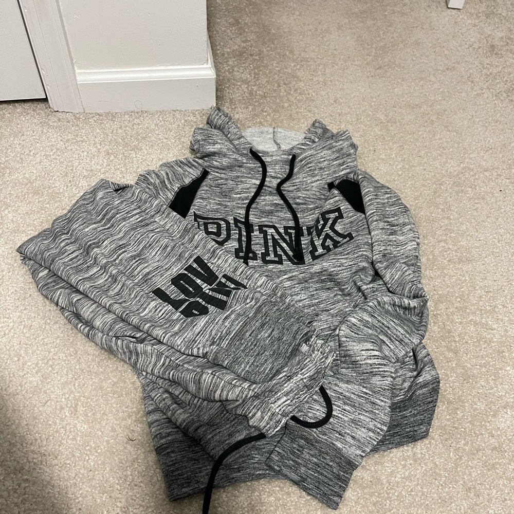 PINK Sweatsuit Top & Bottom